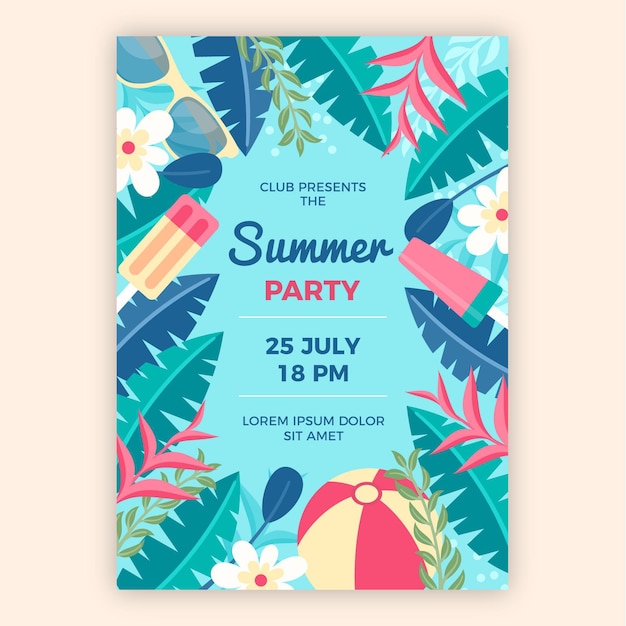 Summer party poster concept