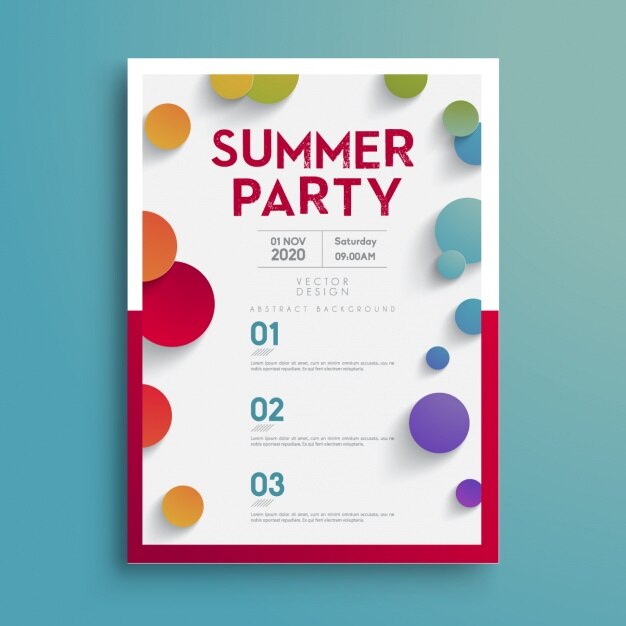 Summer party poster