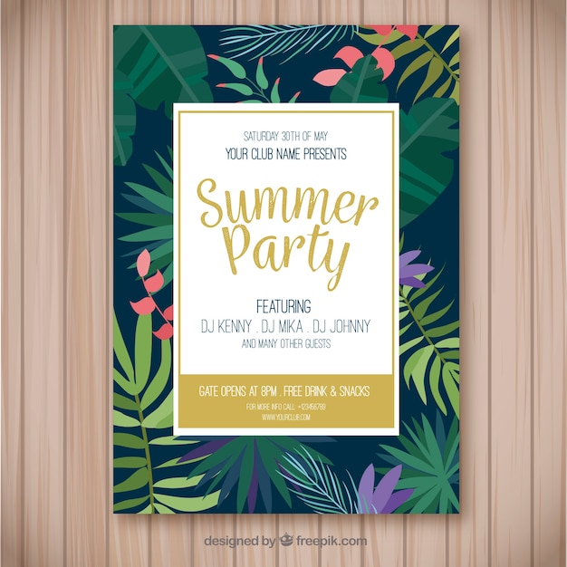 Summer party poster