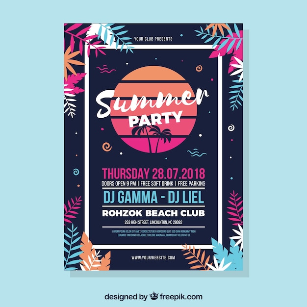 Summer party poster