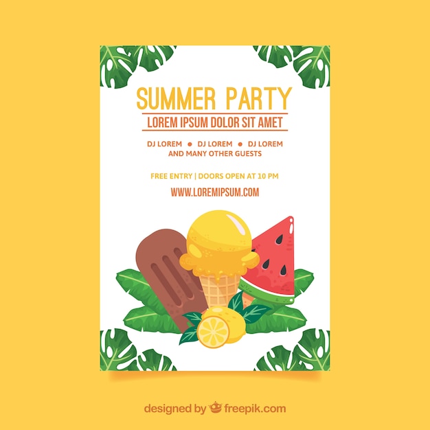 Summer party poster 