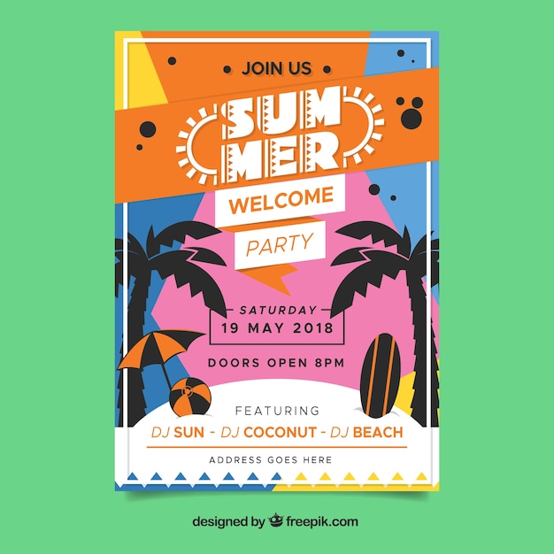 Summer party poster 