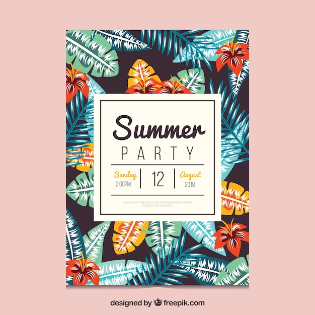 Summer party poster 