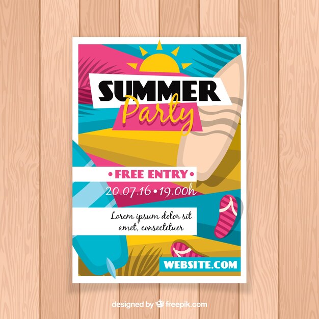 Summer party poster 