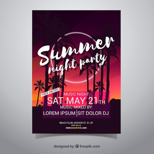 Summer party poster