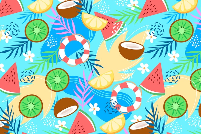 Summer pattern - background for zoom