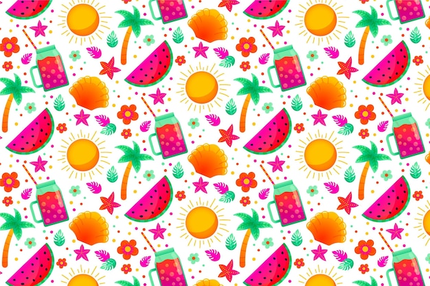 Summer pattern background for zoom