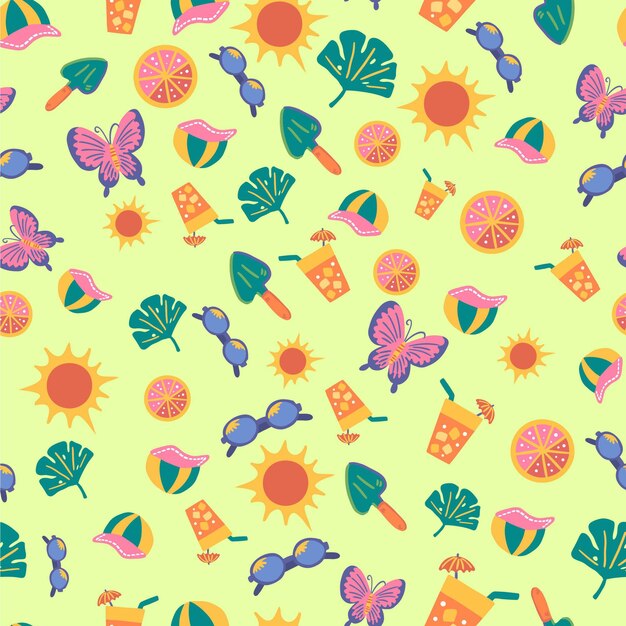 Summer pattern collection concept