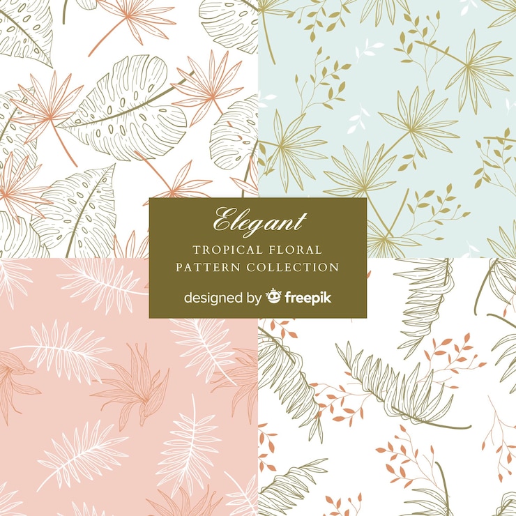 Free Vector summer pattern collection