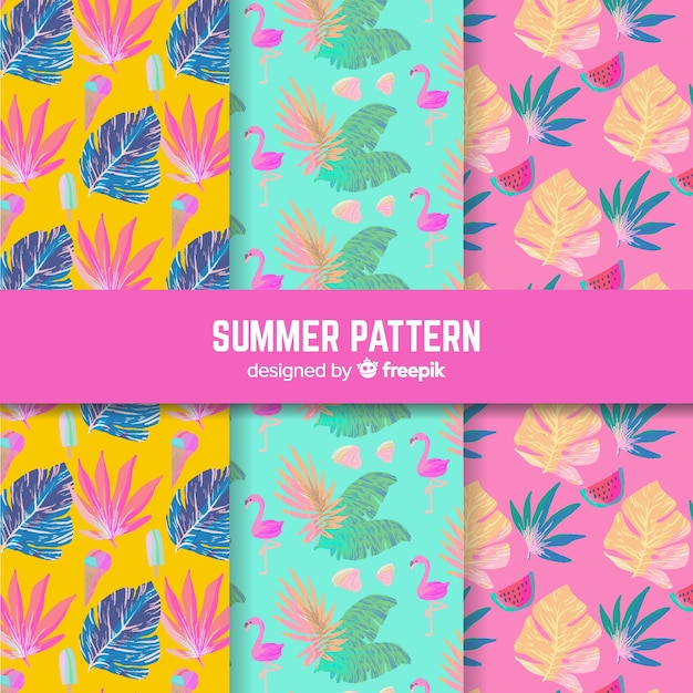 여름 패턴 컬렉션