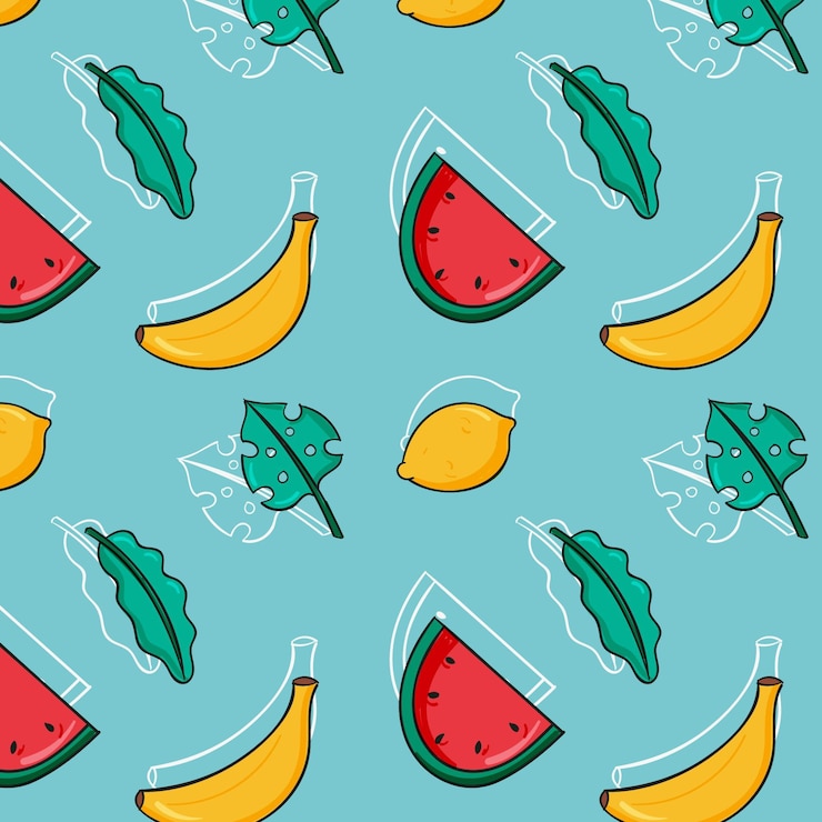 Free Vector summer pattern decoration