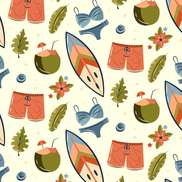 Free vector summer pattern