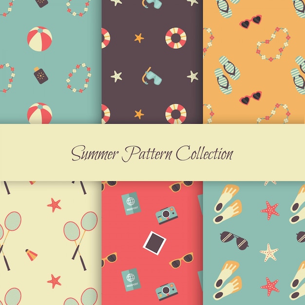 Summer patterns with elements of vintage summer