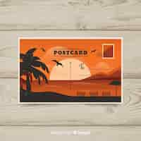 Free vector summer postcard