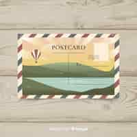 Free vector summer postcard