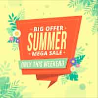 Free vector summer sale design