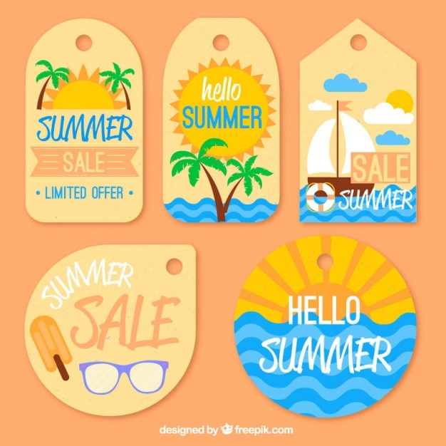 Free vector summer sale elements