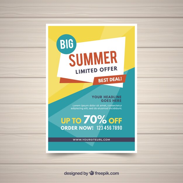 Summer sale flyer