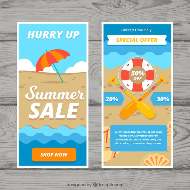 Summer sale flyer