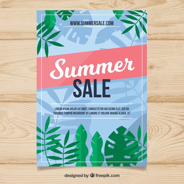 Summer sale flyer