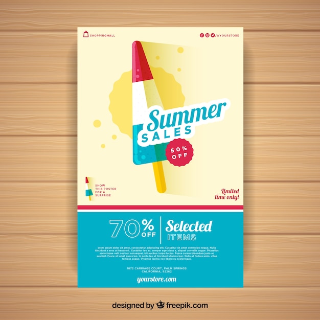 Summer sale flyer