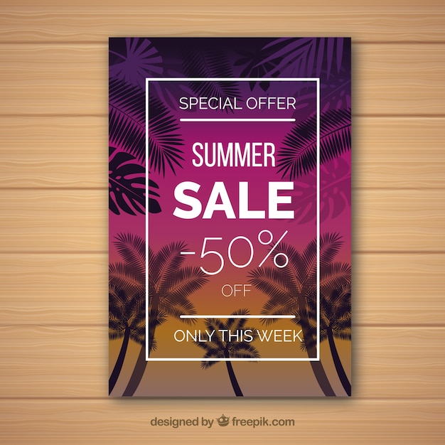 Summer sale flyer