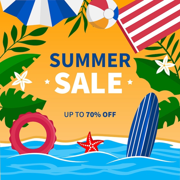 Summer sale illustration