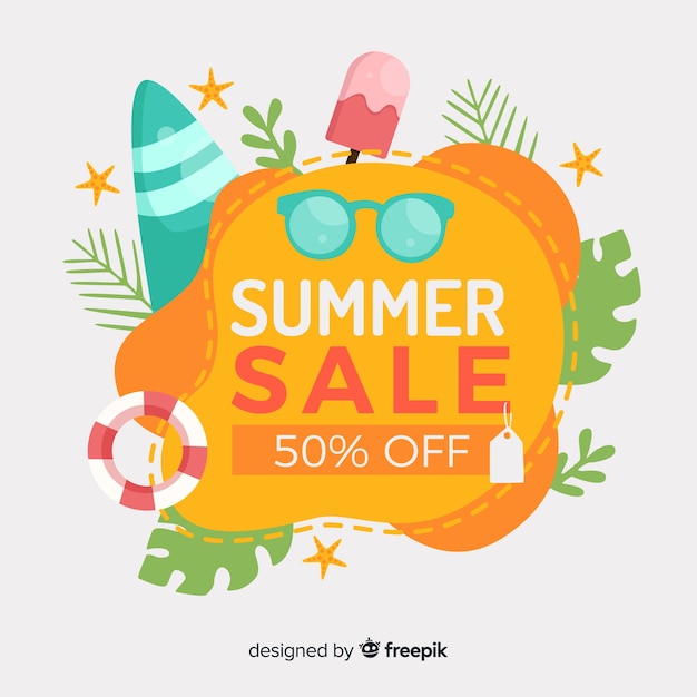 Summer sale liquid banners