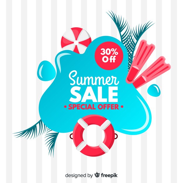 Summer sale liquid banners