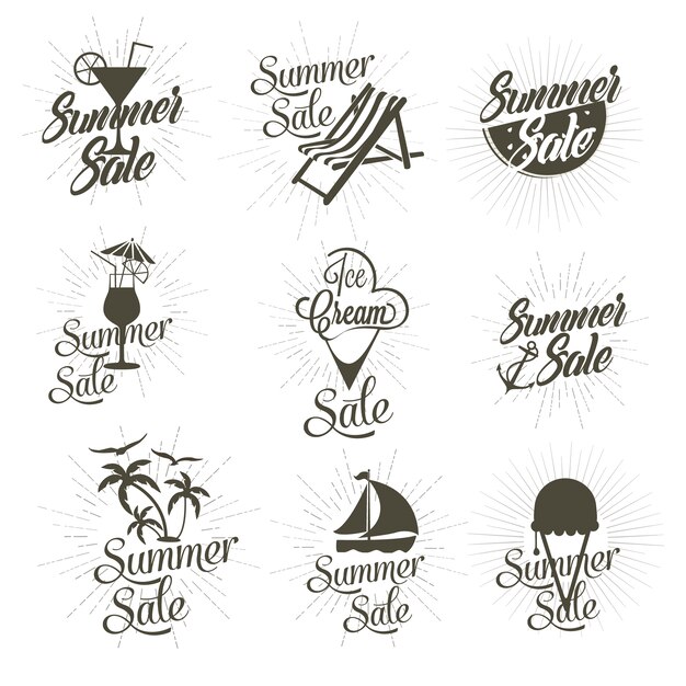 Summer sale logo