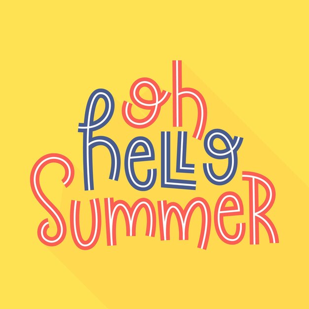 Summer simple lettering