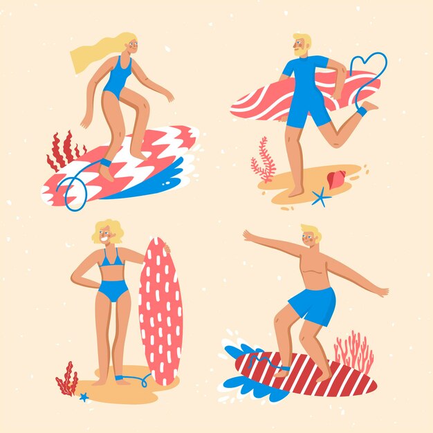 Free Vector summer sports concept