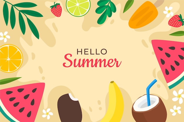 Free vector summer vacation background