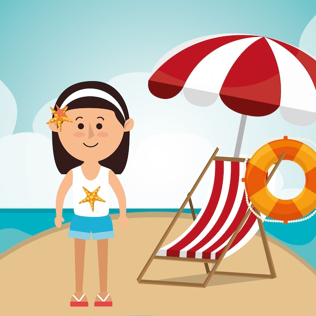 Free vector summer, vacations and travel