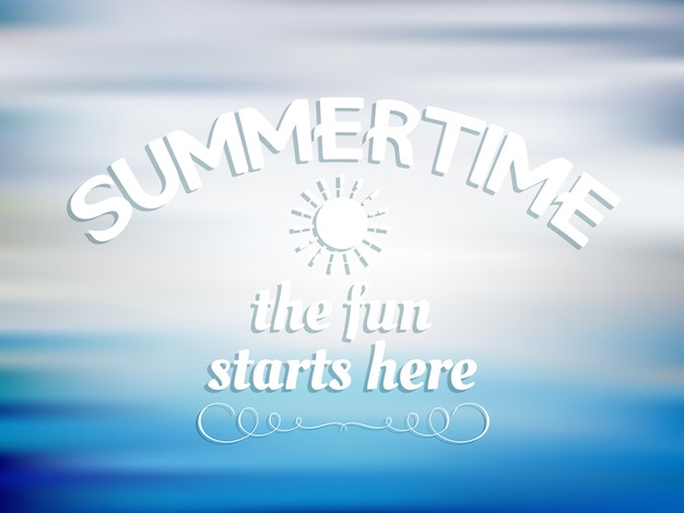 Free vector summertime background