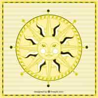 Free vector sun compass rose