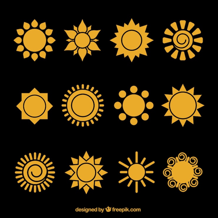 無料Vector sunのアイコン