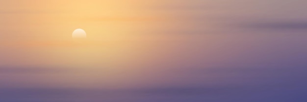 夕焼け​空​の​太陽​、​パノラマ​画像​、​ベクトル​の​背景