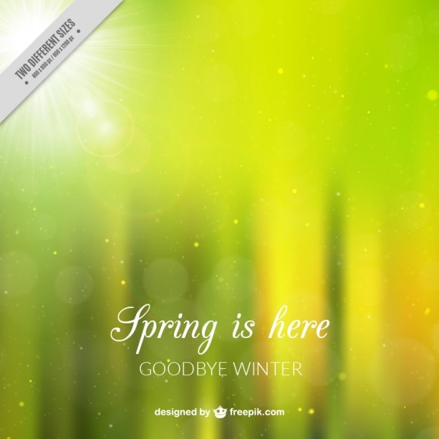Free vector sun spring background