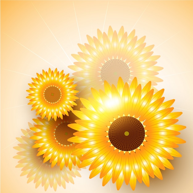 Sunflower background design