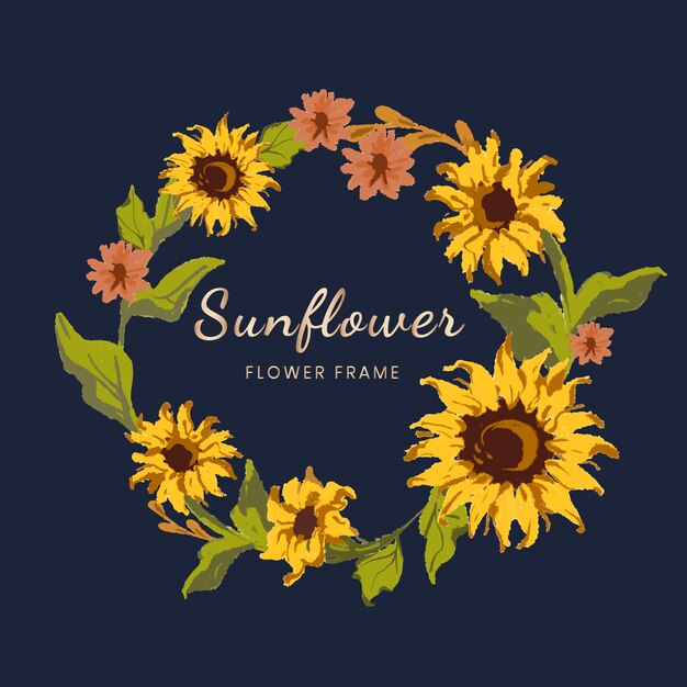 Sunflower wreath