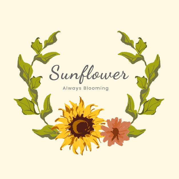 Sunflower wreath