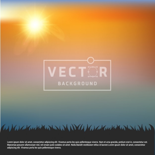 Free vector sunny background design