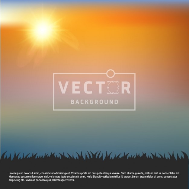 Vettore gratuito background design soleggiato