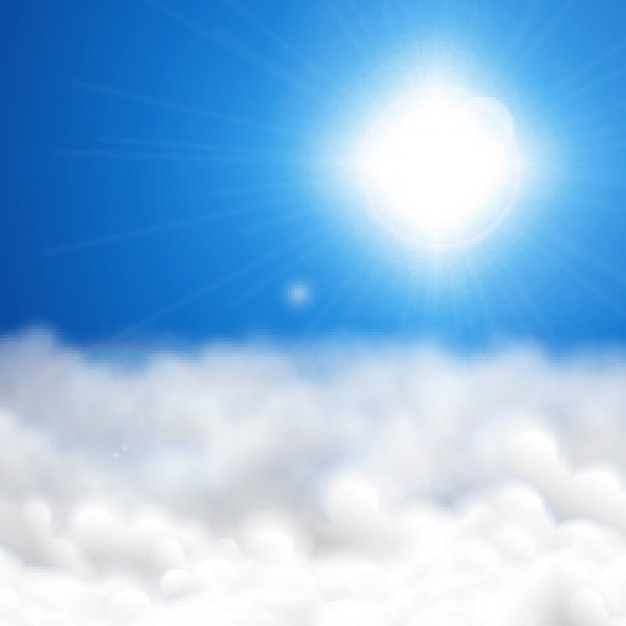 Free vector sunny sky background