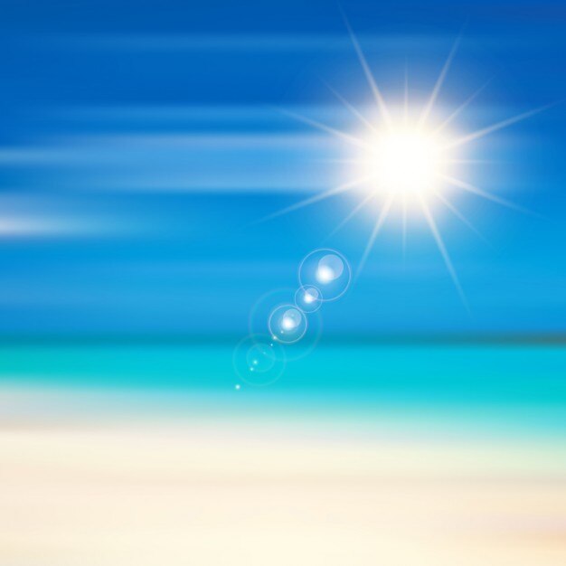 Free Vector sunny summer background