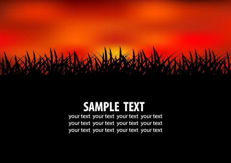 Free Vector sunset background design