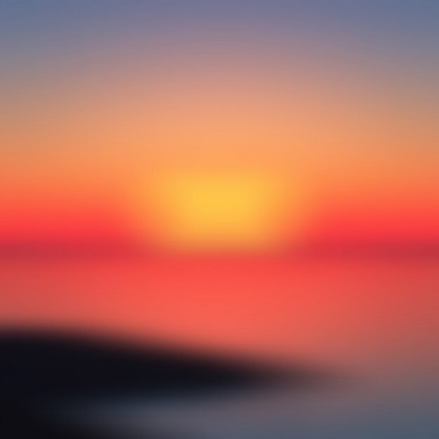 Sunset blurred background