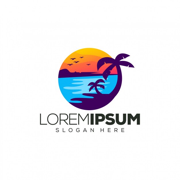 Download Free Beach Landscape With Palm Leaves And Sunlight Premium Vector Use our free logo maker to create a logo and build your brand. Put your logo on business cards, promotional products, or your website for brand visibility.