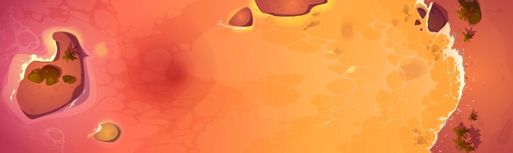 Free Vector sunset sea sand beach top view vector background